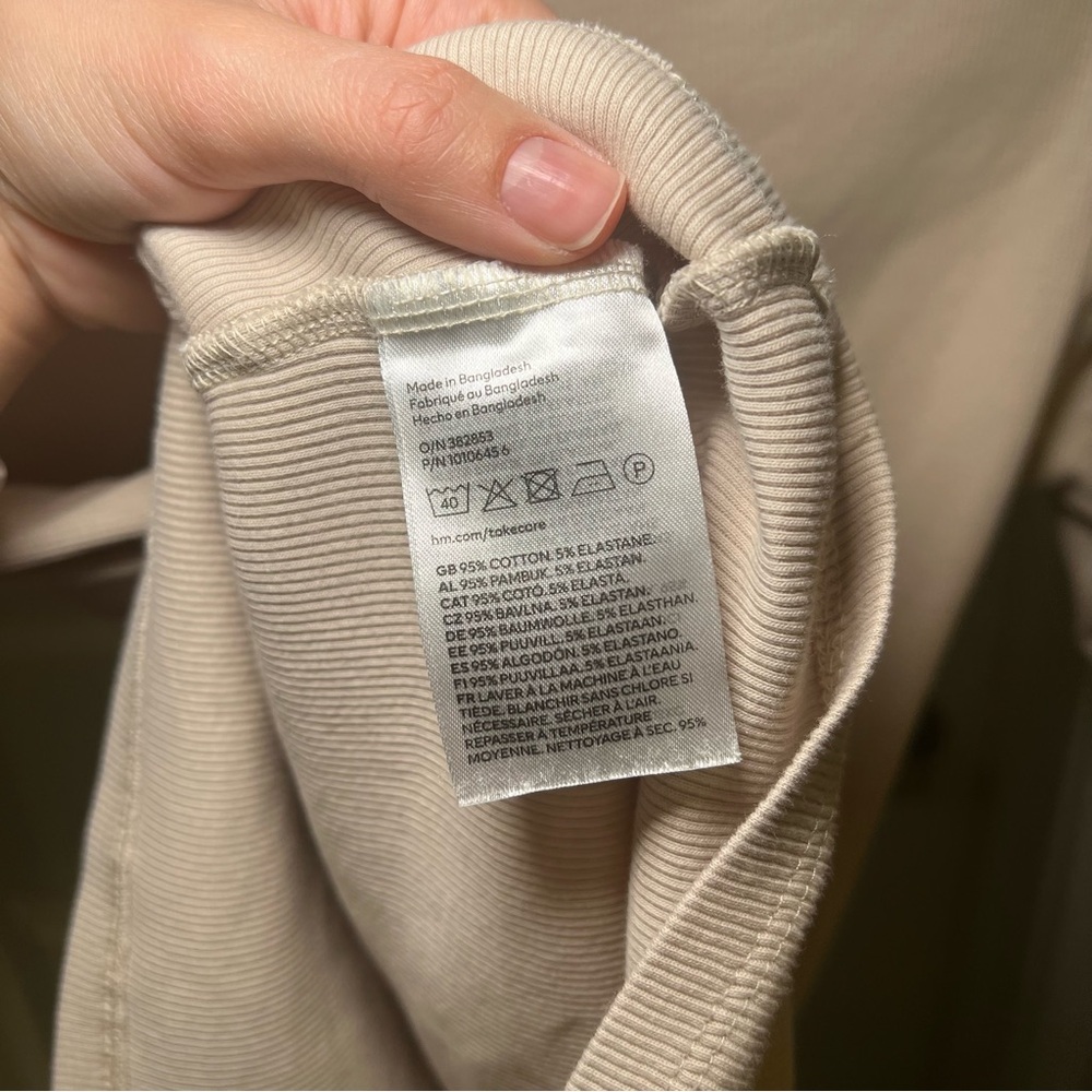 H&M Beige Top Size S - Picture 4 of 4
